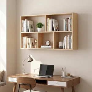 کتابخانه دیواری پنج طبقه چوبیکو مدل ch730