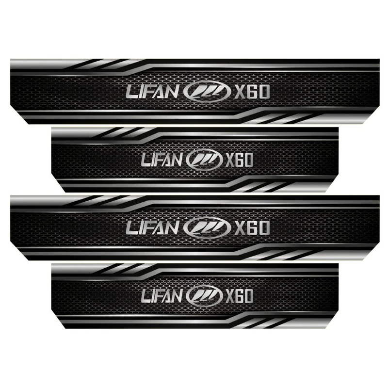 برچسب پارکابی خودرو رایسان کد SP2028 مناسب برای لیفان X60 بسته 4 عددی