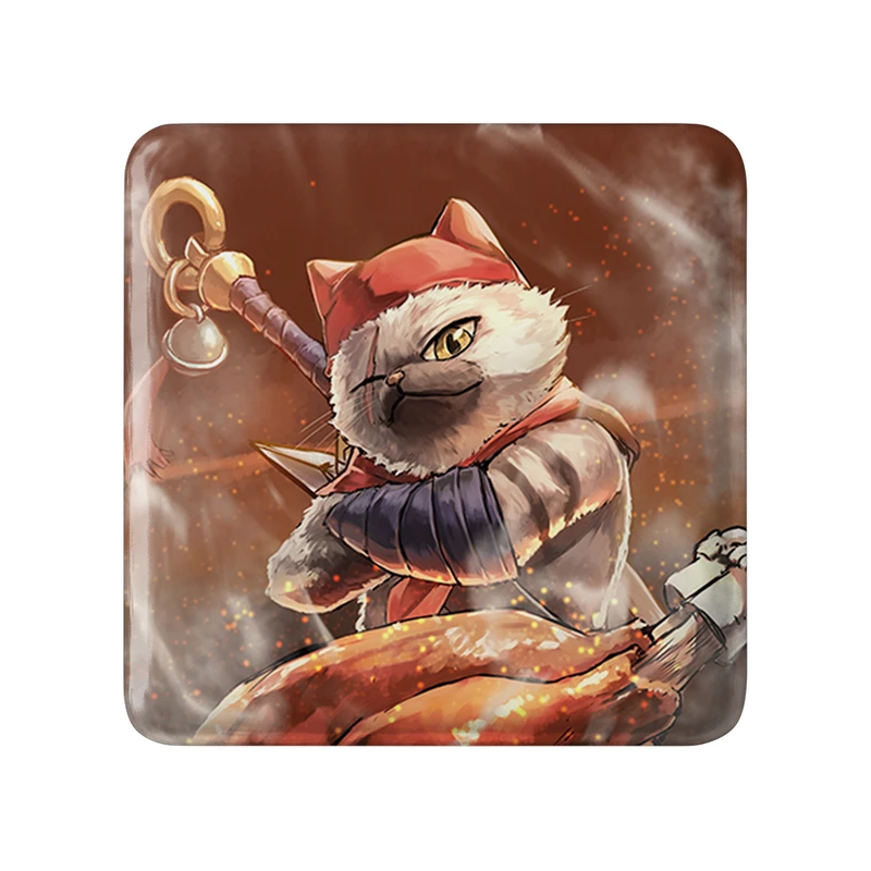 مگنت خندالو طرح بازی شکارچی هیولا (Monster Hunter) مدل مربعی کد 33249