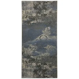 فرش ماشینی کناره طرح پتینه کد K0102 
