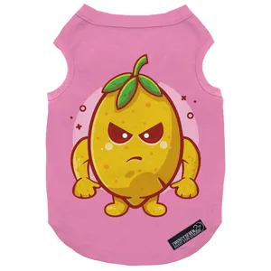 لباس سگ و گربه 27 طرح Angry Lemon Character کد MH475 سایز XL