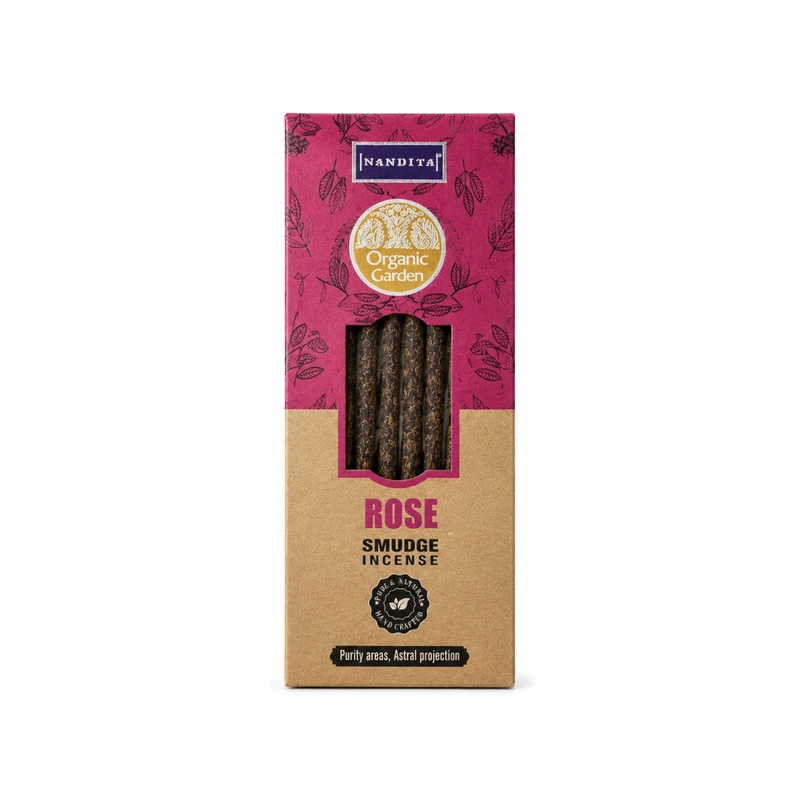 عود دست‌ساز ناندیتا مدل گل رز Rose رایحه رز بسته 30 عددی