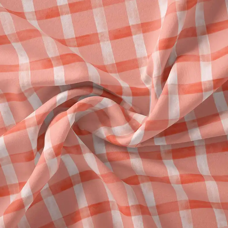 پارچه ملحفه پارچه باما مدل مخمل چهارخونه کد 5011119