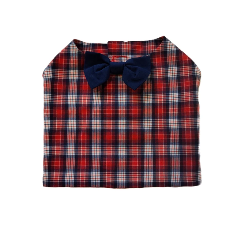 لباس سگ و گربه مدل تاکسیدو چهارخانه سایز XXL
