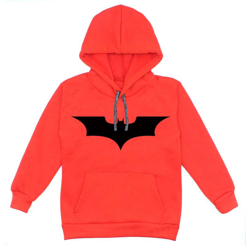  هودی پسرانه مدل خفاش کد F110 رنگ قرمز