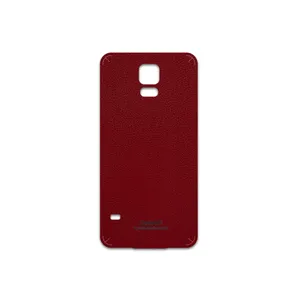 MAHOOT Red-Leather Cover Sticker for Samsung Galaxy S5