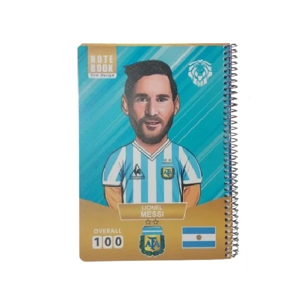 دفتر مشق 100 برگ مدل مسی کد 001