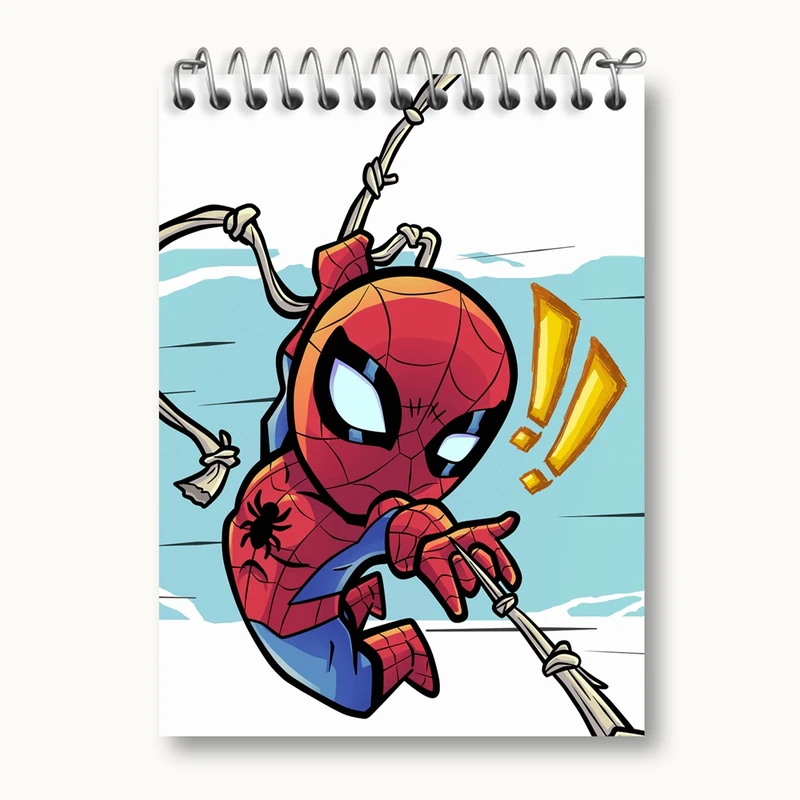 دفتر یادداشت 50 برگ خندالو مدل مرد عنکبوتی Spider Man کد 13185