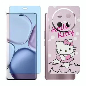 Glass Together model anti blue screen protector suitable for Honor X9c mobile phone with back cover sticker