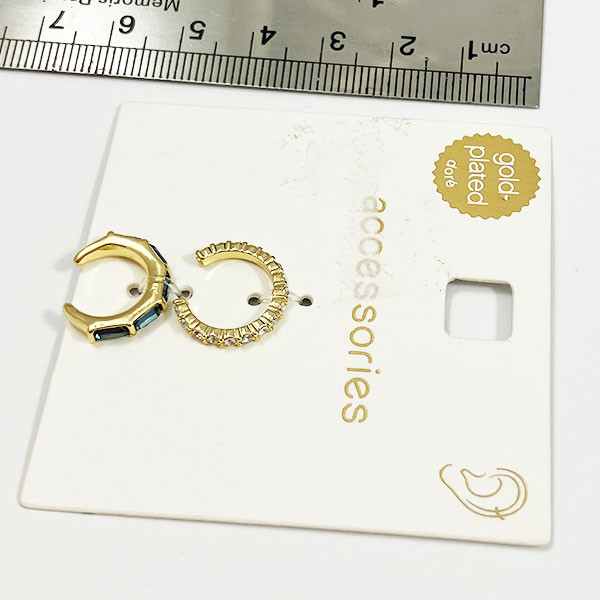 پیرسینگ گوش زنانه اکسسورایز مدل IKJ11 مجموعه 2 عددی