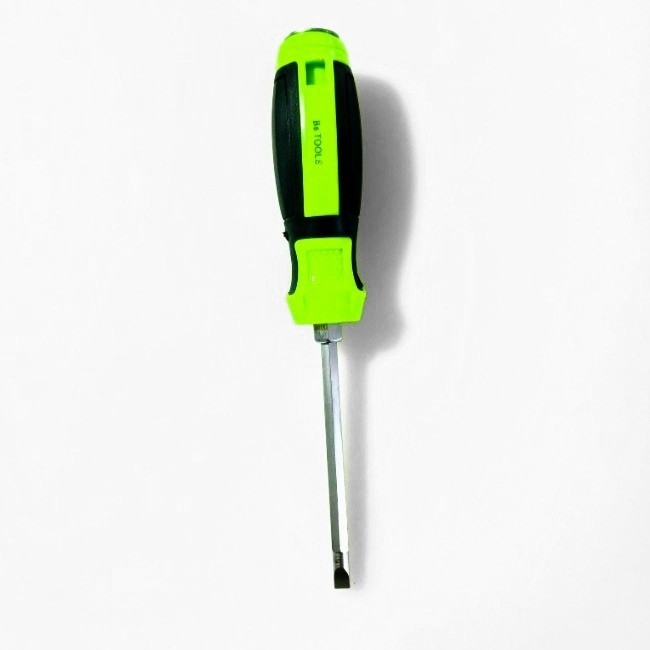  پیچ گوشتی ضربه خور مدل BS TOOLS دو طرفه(یک سر دوسو و یک سر چهار سو) سایز ۱۰۰×۶ بسته 1 عددی