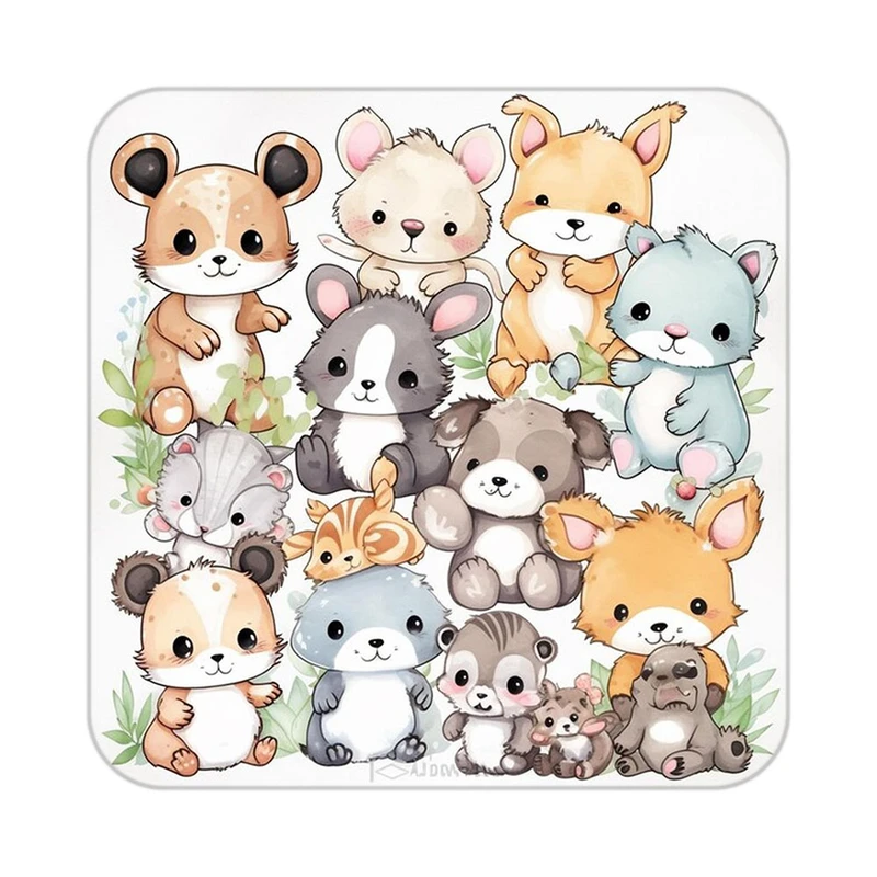 زیر لیوانی کاکتی طرح حیوانات کارتونی مدل mp28550