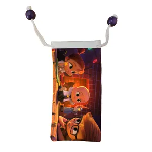 کاور عینک اطلس آبی طرح کارتون بچه رئیس مدل KE1367