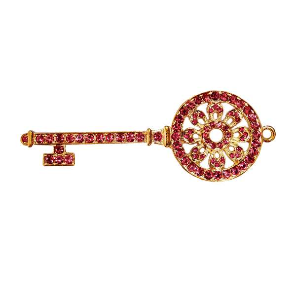 آویز گردنبند مدل کلید نگین دار کد AG 583 آویز گردنبند مدل کلید نگین دار کد AG 583