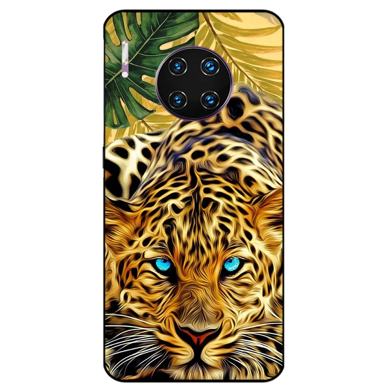 کاور مگافون طرح پلنگ مدل 7455 مناسب برای گوشی موبایل هوآوی Mate 30 Pro