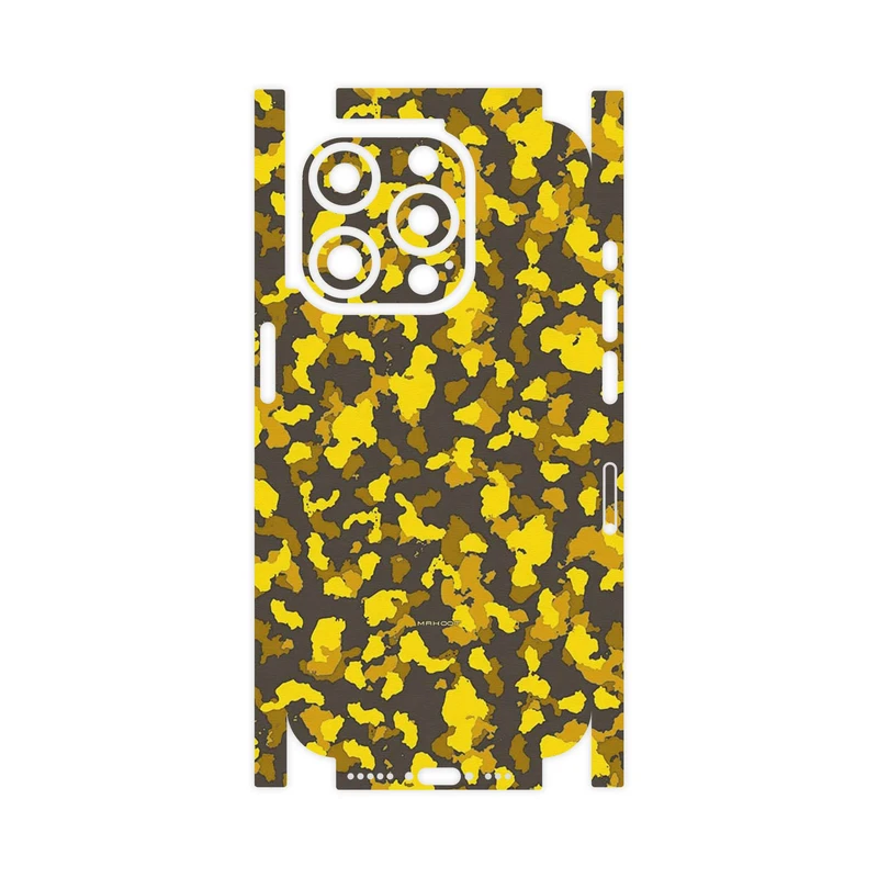 برچسب پوششی ماهوت مدل Yellow Infantry Army-FullSkin مناسب برای گوشی موبایل اپل iPhone 15 Pro