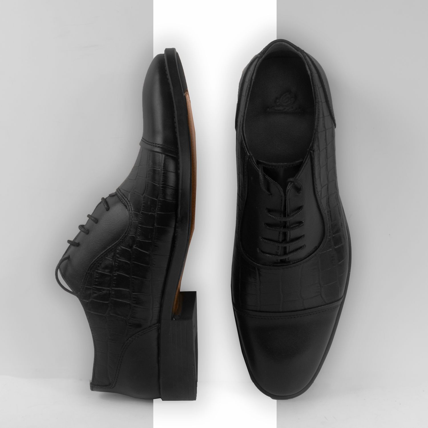کفش مردانه چرم عطارد مدل چرم طبیعی کد SH33 -  - 11
