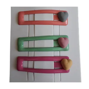 گیره مو دخترانه مدل شمعی مات بسته 3 عددی