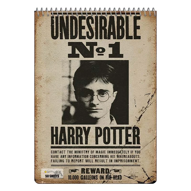 دفتر نقاشی 50 برگ سیمی کارنیکا طرح هری پاتر Harry Potter کد 78211