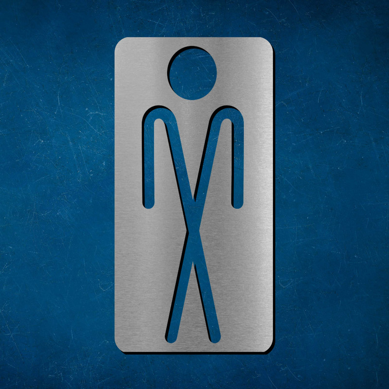 تابلو نشانگر آژنگ طرح سرویس بهداشتی مردانه کد-I-M-W 053