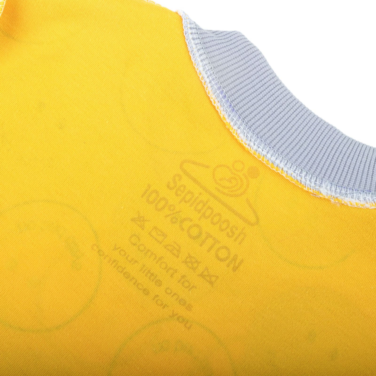 ست تی شرت آستین کوتاه و شلوارک بچگانه سپیدپوش مدل استیکر کد 1402390 -  - 6