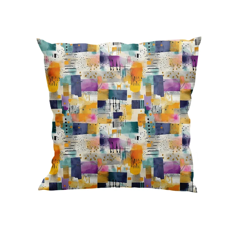 کوسن پاد آفرین مدل اشکال رنگی کد DKK724