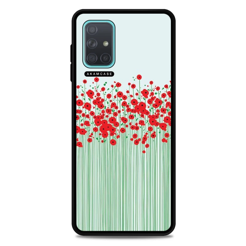 کاور آکام مدل AMC-WSGA71-FLOWERS-26 مناسب برای گوشی موبایل سامسونگ Galaxy A71