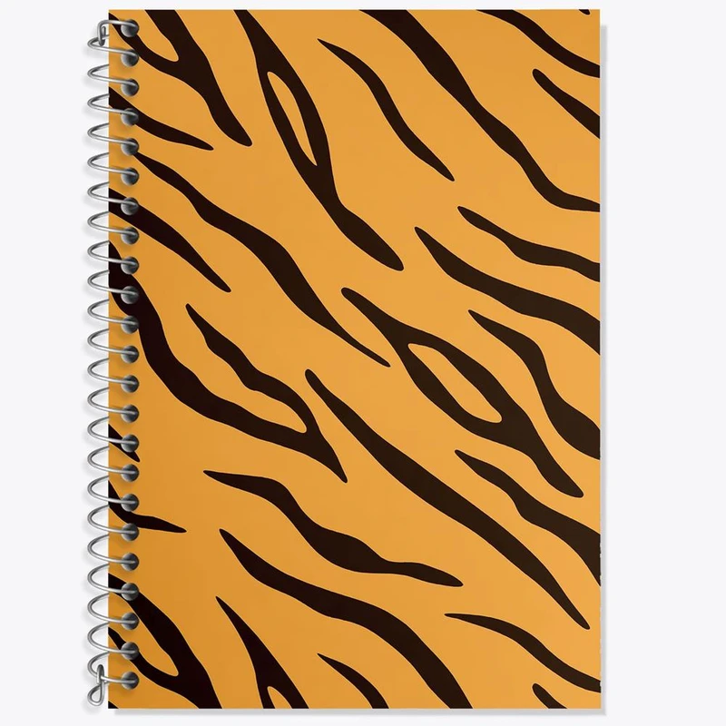 دفتر زبان 50 برگ خندالو مدل دو خط طرح ببر کد 8554