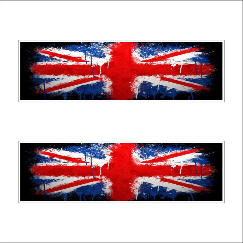 برچسب پارکابی خودرو طرح پرچم انگلیس کد EN1 بسته 2 عددی