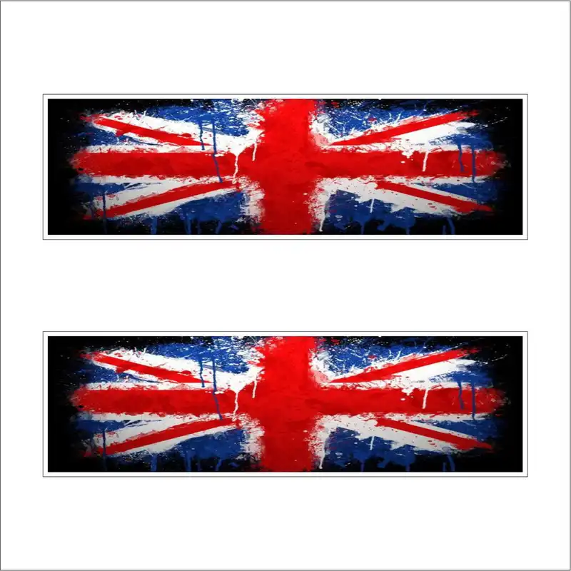 برچسب پارکابی خودرو طرح پرچم انگلیس کد EN1 بسته 2 عددی