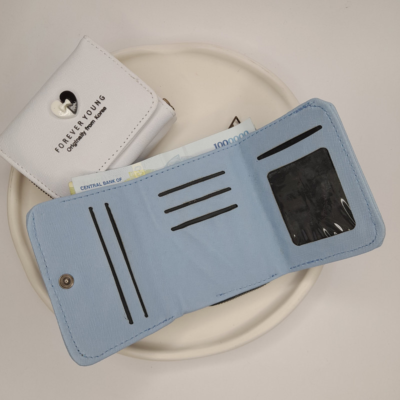 کیف پول زنانه مدل قلبی کد 015