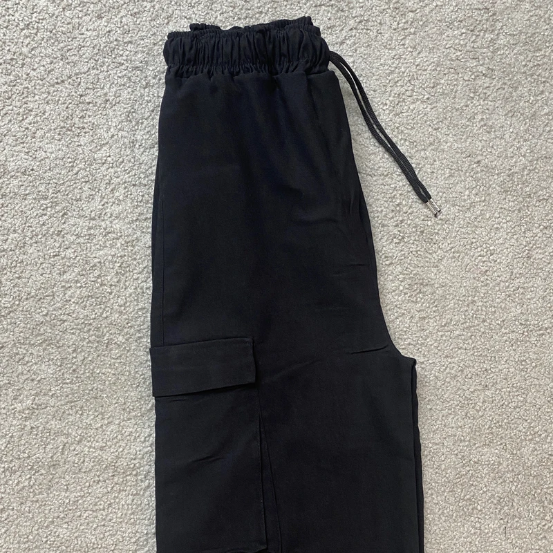 عکس شماره 6 : شلوار زنانه مدل kt کارگو  رنگ مشکی