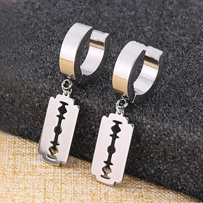 پیرسینگ گوش مدل تیغ بسته 2 عددی