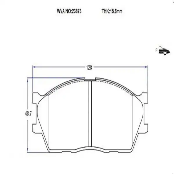 لنت ترمز جلو سایلنت مدل wva23873 مناسب برای تیبا