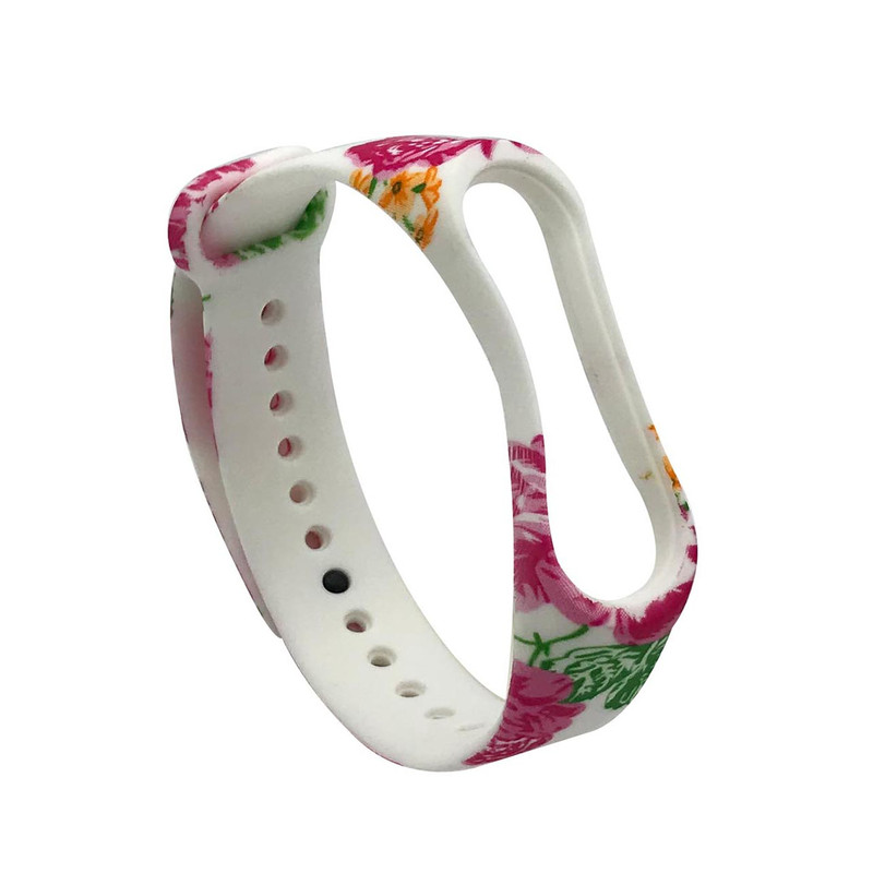 بند طرح گل رز مدل FRS01 مناسب برای مچ بند هوشمند شیائومی Mi Band 3 /Mi Band 4