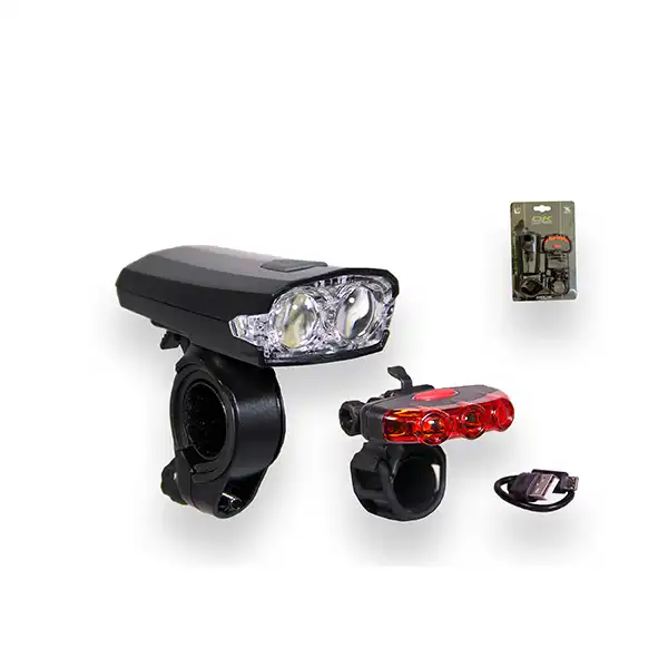 چراغ جلو و عقب دوچرخه مدل OK XC122170