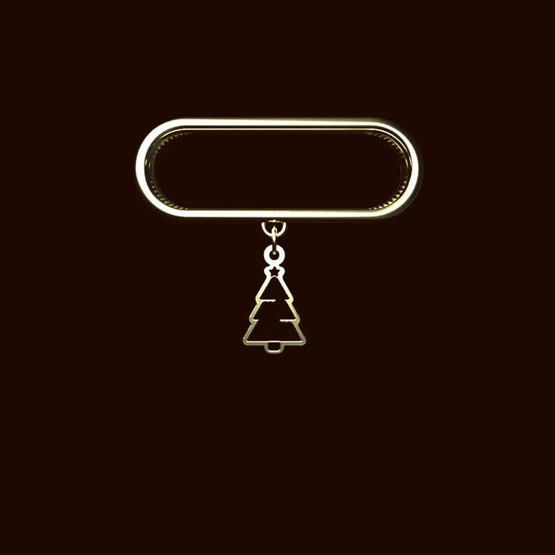 آویز ساعت طلا 18 عیار زنانه مدوپد مدل درخت کریسمس کد SI1-1032