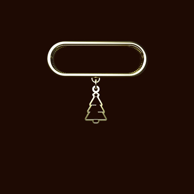 آویز ساعت طلا 18 عیار زنانه مدوپد مدل درخت کریسمس کد SI1-1032