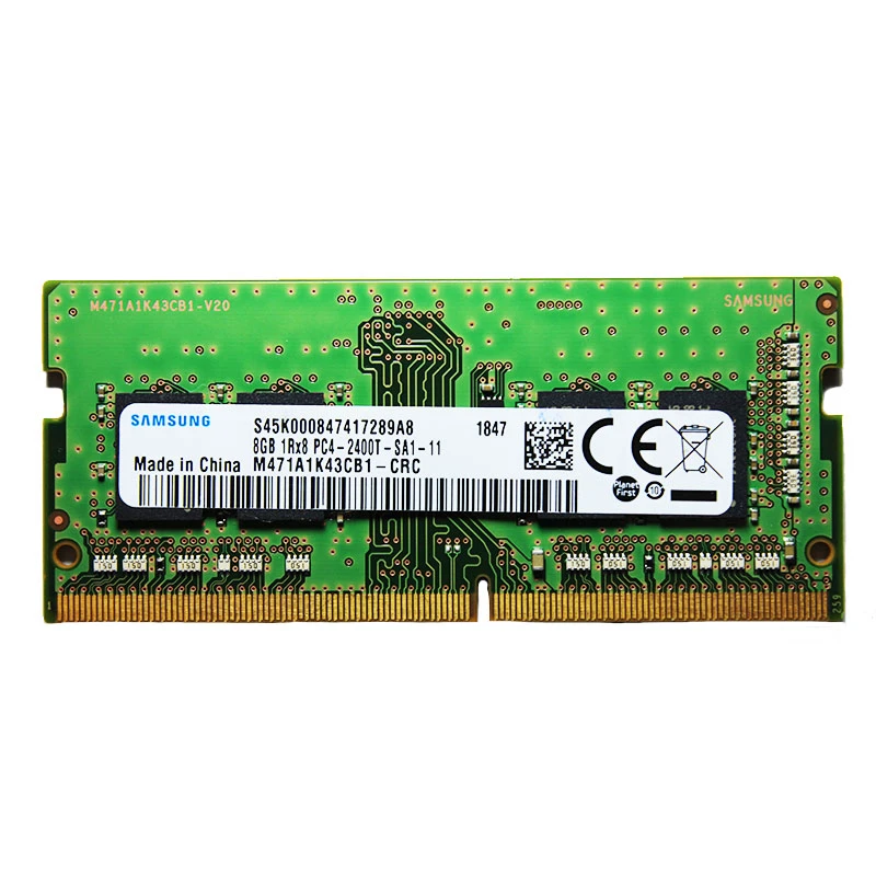 رم لپتاپ DDR4 تک کاناله 2400 مگاهرتز cl17 سامسونگ مدل 1Rx8 PC4 ظرفیت 8 گیگابایت