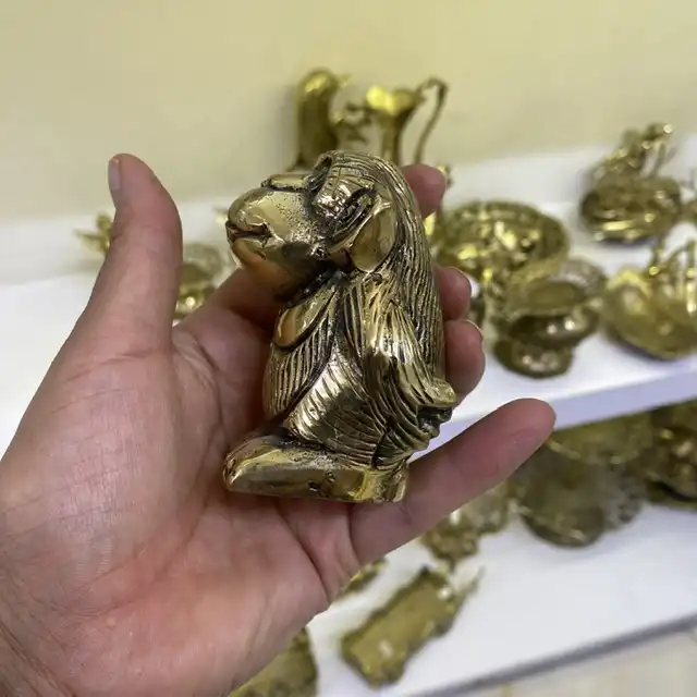 دکوری برنجی مدل میمون کد 102750