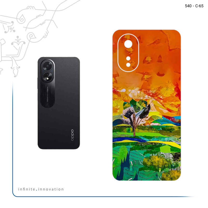 برچسب پوششی ماهوت مدل Collage of Painting مناسب برای گوشی موبایل اپو A38