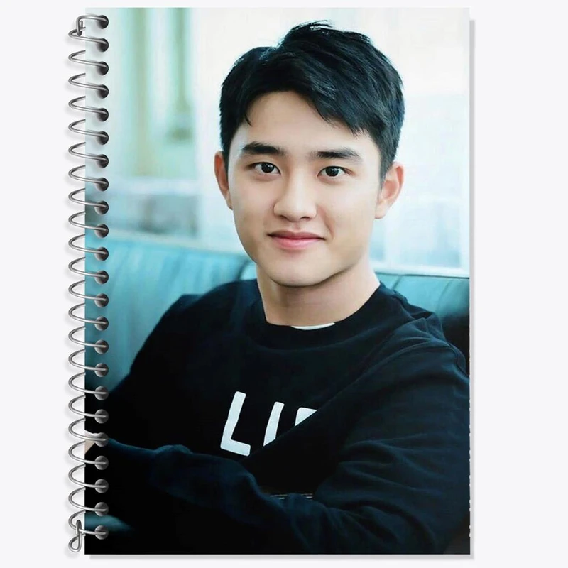 دفتر زبان 50 برگ خندالو مدل دو خط طرح دی او گروه اکسو EXO کد 13380