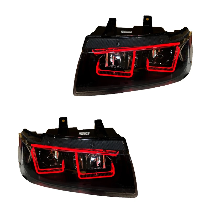 چراغ جلو خودرو گروه پژوهش صنعت مدرن مدل 3D-L-B-R دو حالته مناسب برای سمند بسته دو عددی