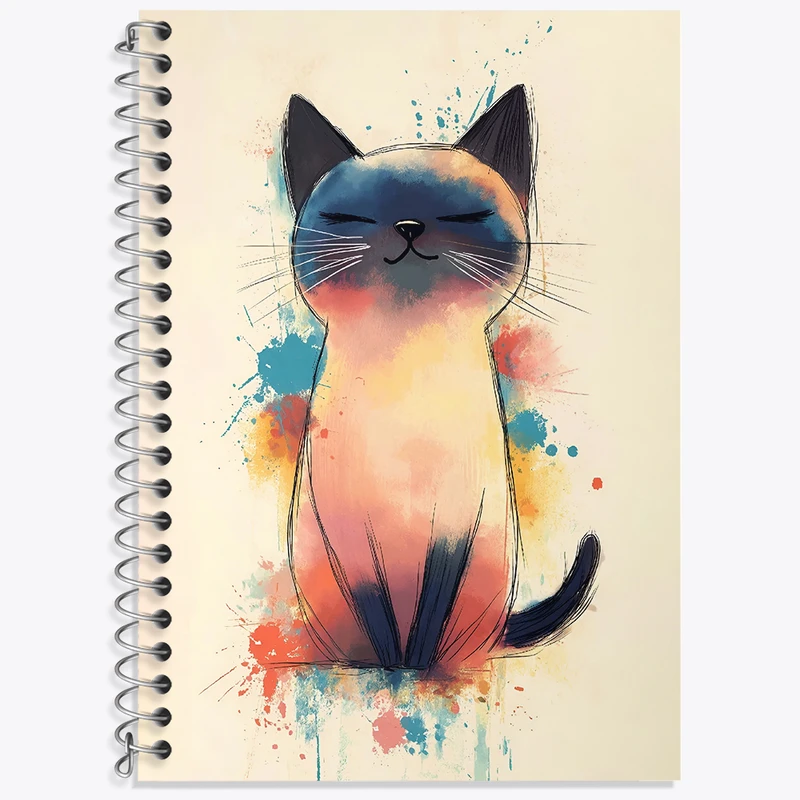 دفتر نت موسیقی 50 برگ خندالو طرح گربه کد N4523