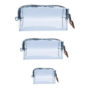 کیف لوازم آرایش زنانه مدل  شفاف sayas M3003 مجموعه 3 عددی 
