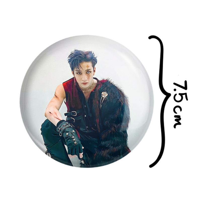 آینه جیبی خندالو طرح بنگ چان گروه استری کیدز Stary Kids مدل تاشو کد 16881