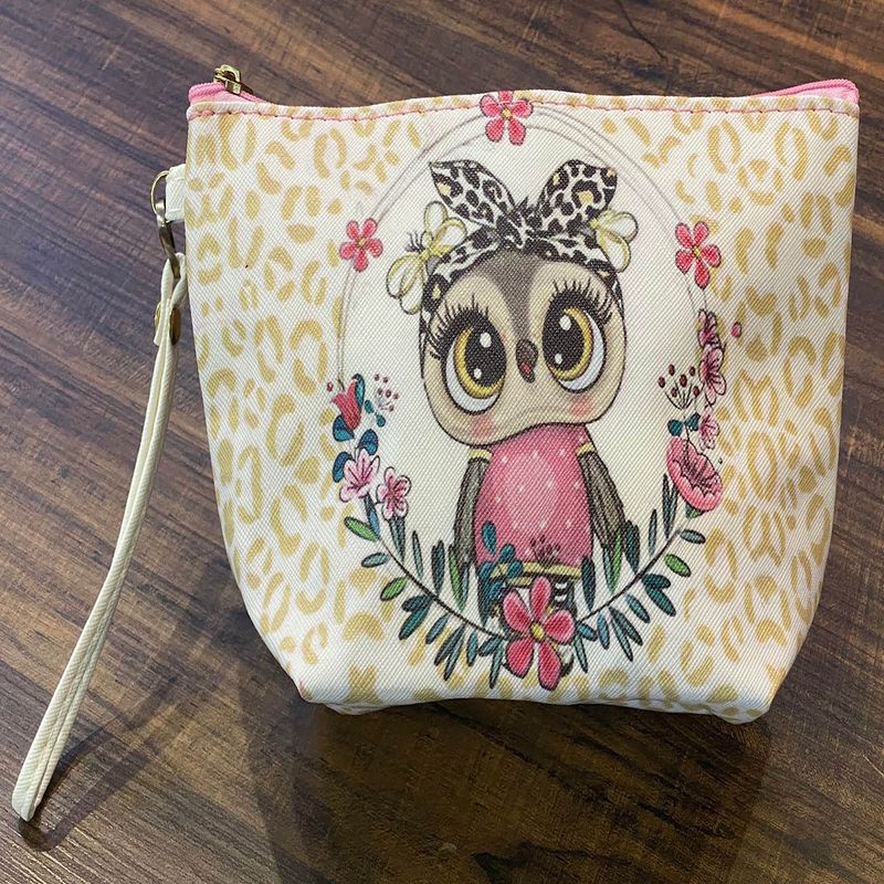 کیف لوازم آرایش زنانه طرح Lovely Owl مدل 01