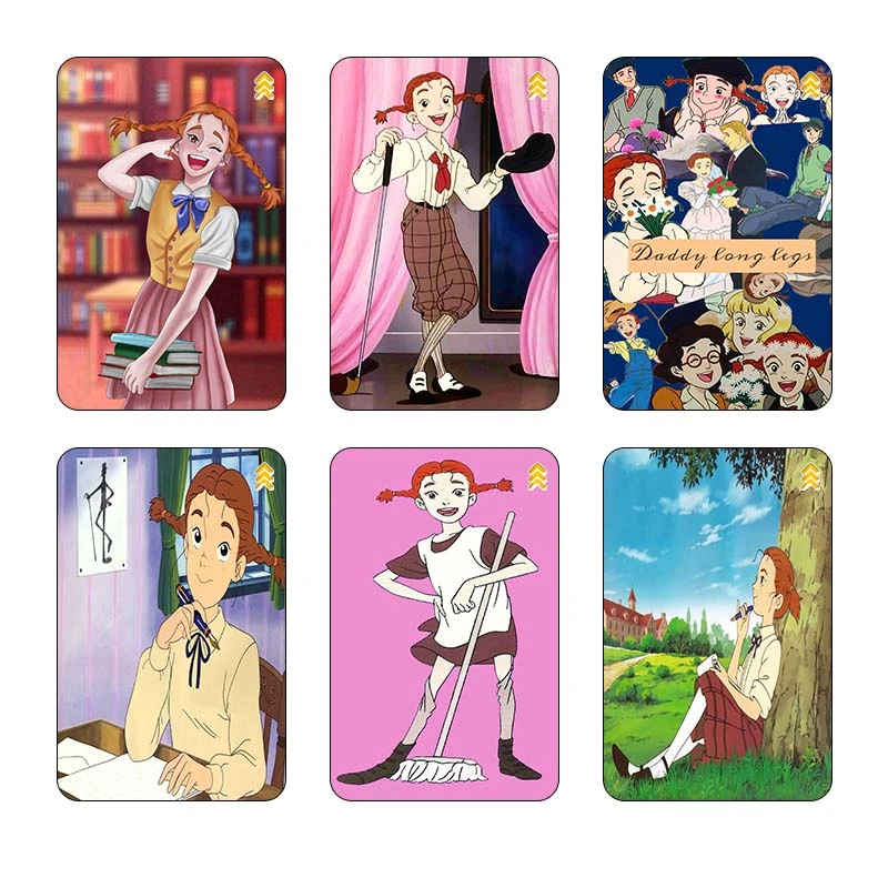 استيکر کارت کارنيکا طرح بابا لنگ‌دراز کد 68030 مجموعه 6 عددی