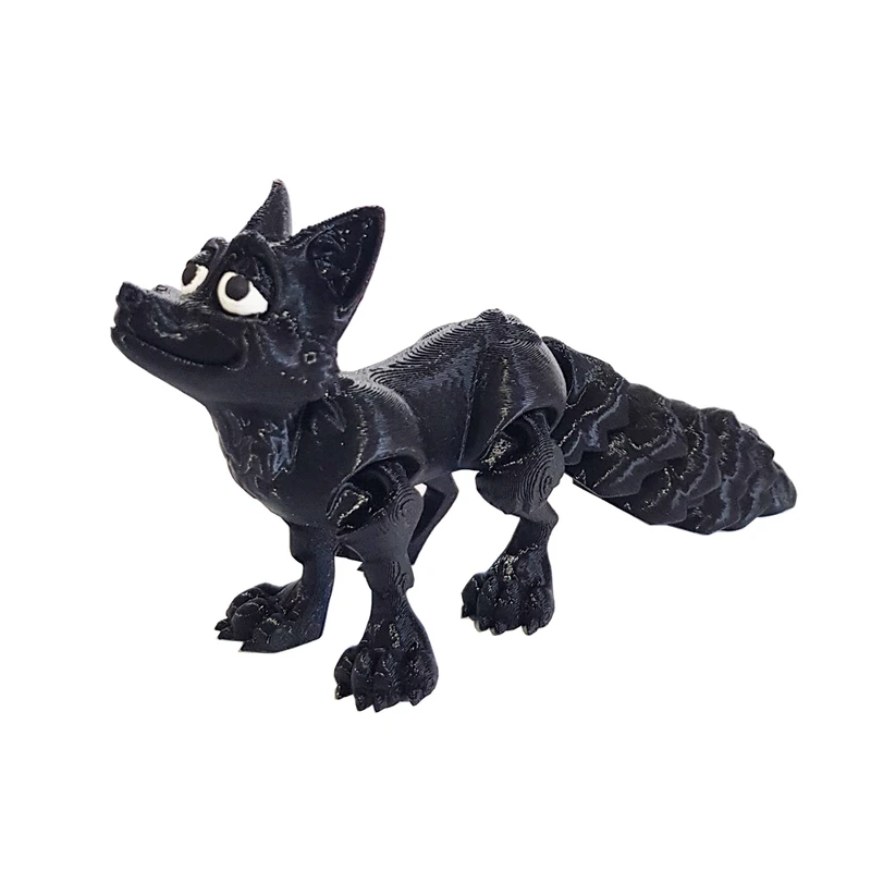 اکشن فیگور مدل روباه مفصل دار طول 8 سانتی متر