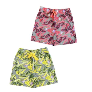 شلوارک زنانه مدل برگ و گل بسته 2 عددی